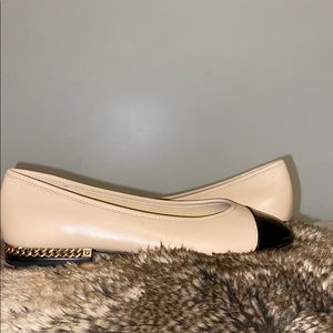 MICHAEL KORS SABRINA CAP-TOE BALLERINA FLATS